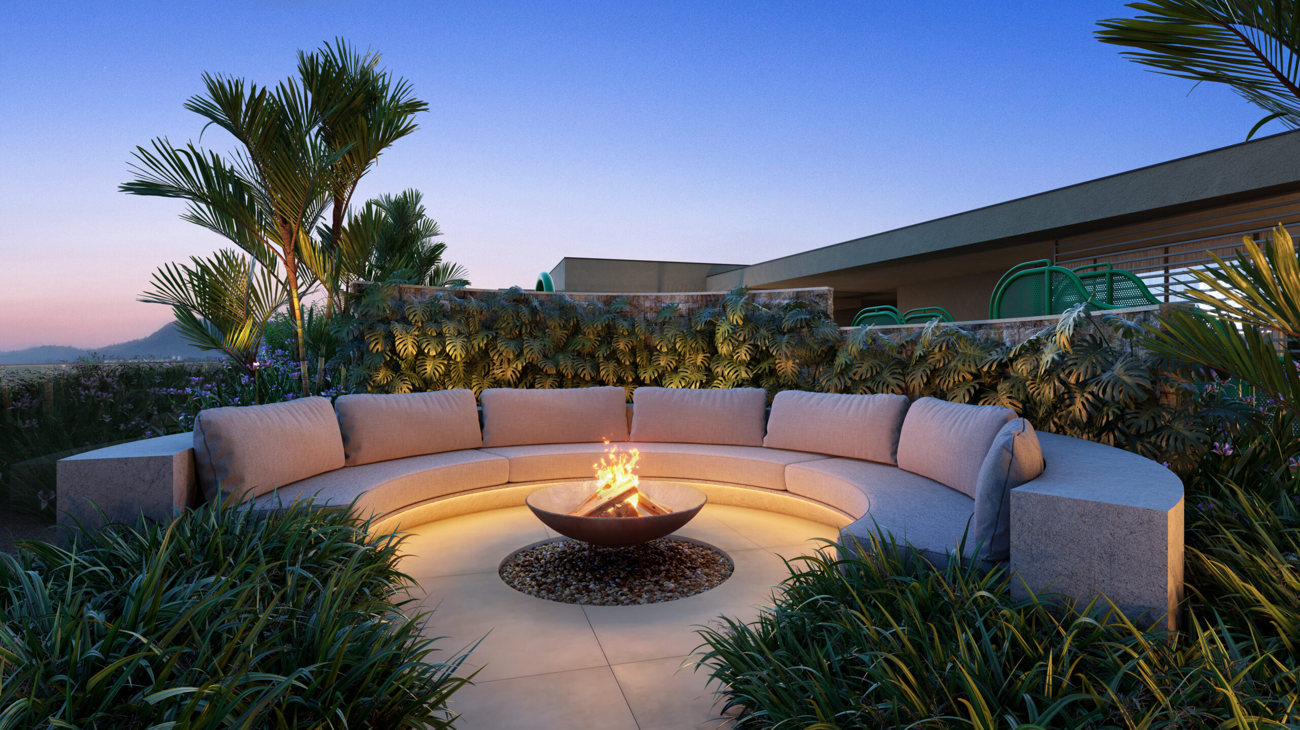 Fire place lounge do KOS