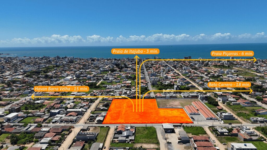 Localização do Itajuba CasaMar em Barra Velha