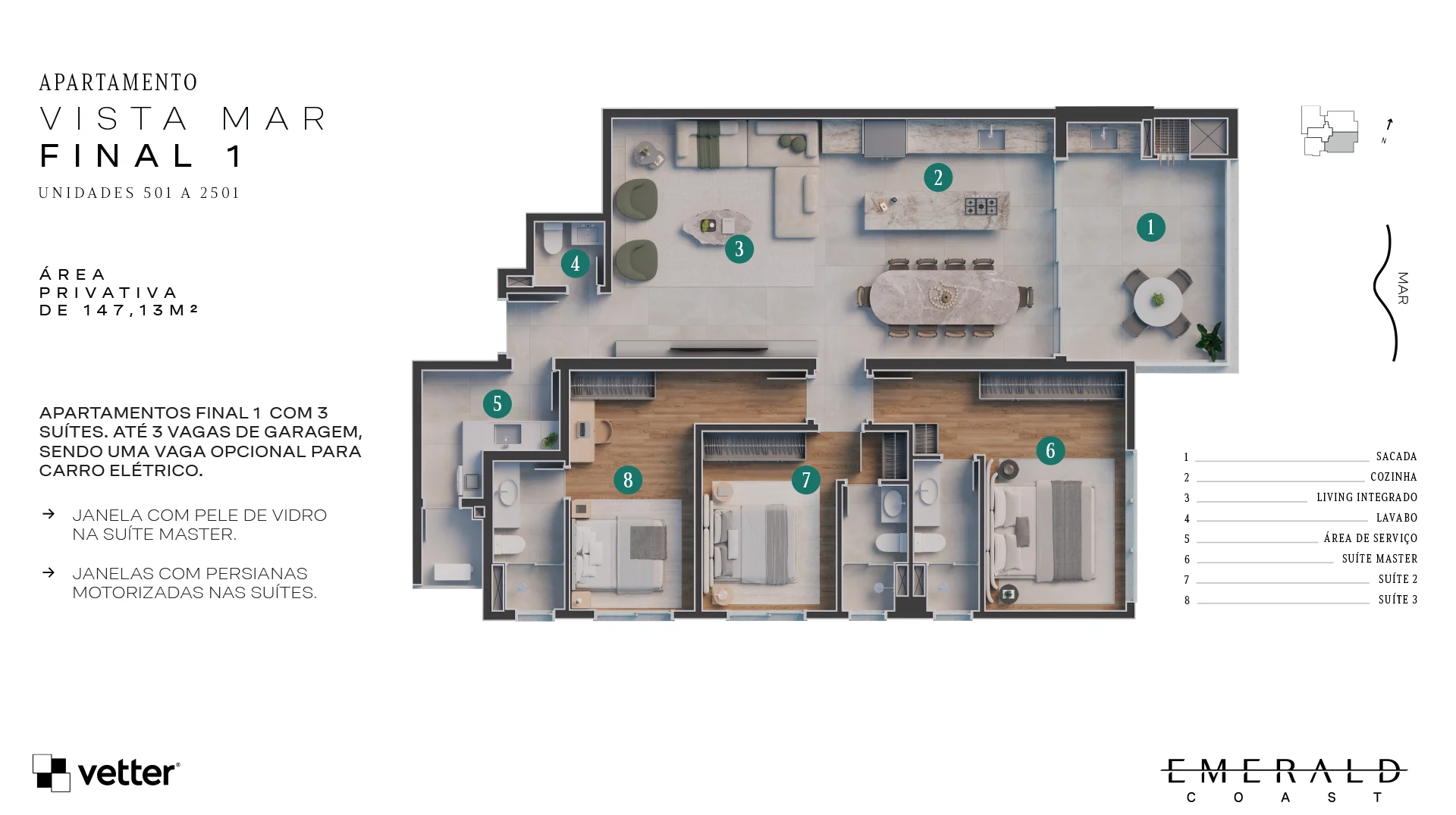 Emerald Coast — planta 1