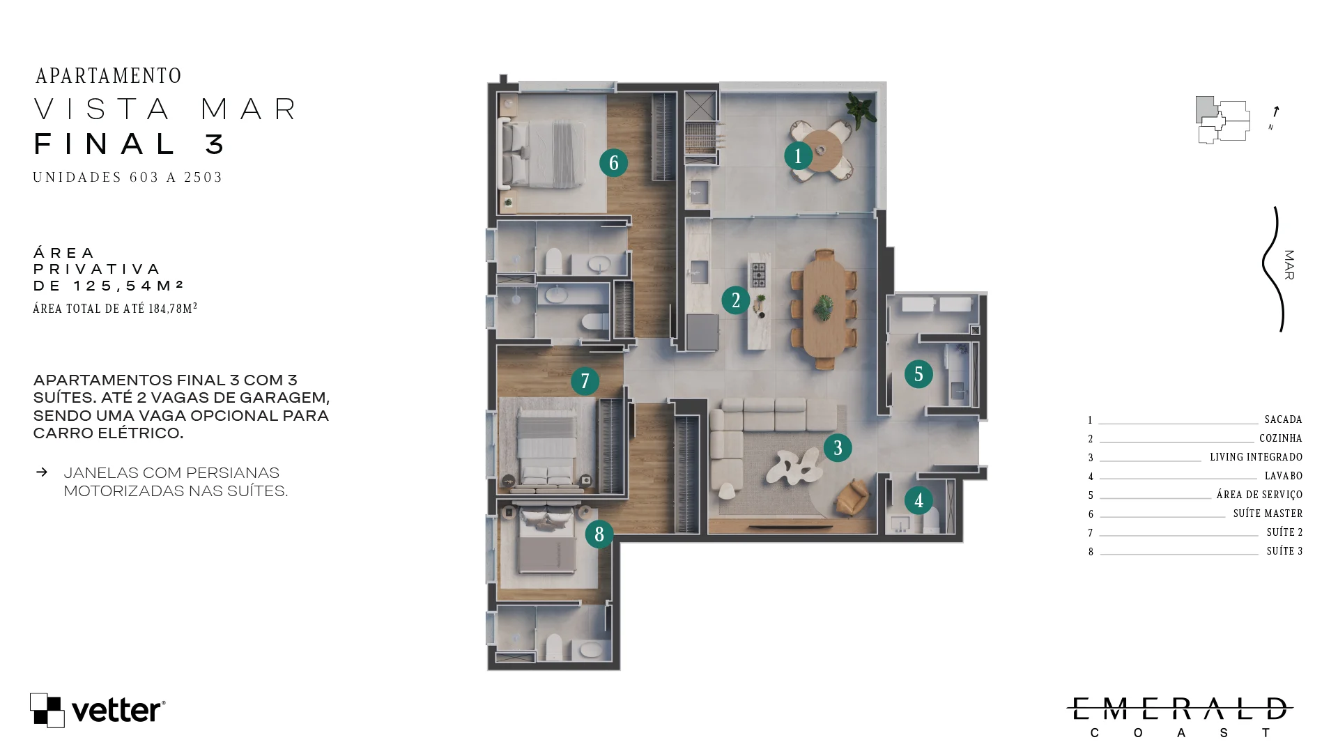 Emerald Coast — planta 3
